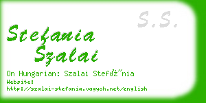 stefania szalai business card